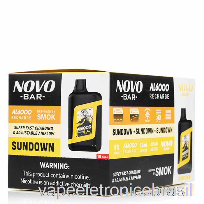 Vape Vaporesso [pacote Com 10] Smok Novo Bar Al6000 Descartável